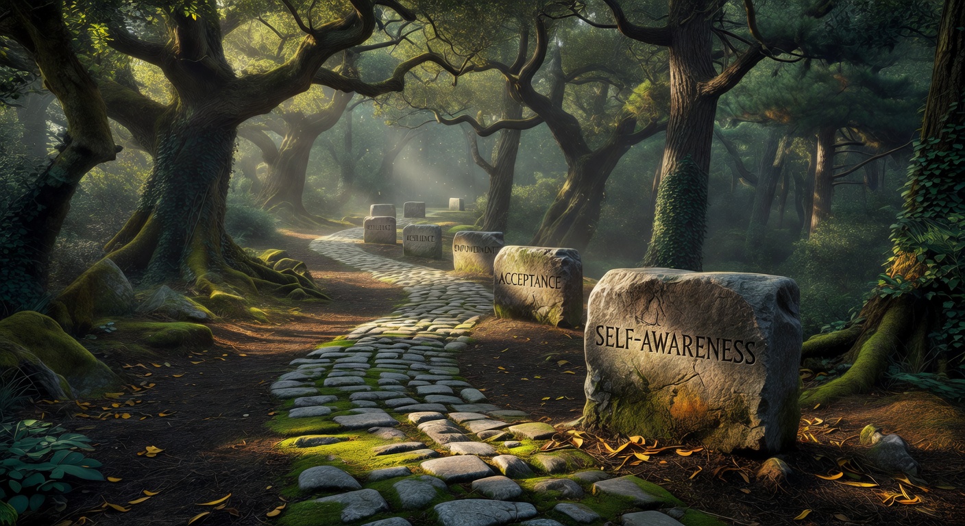 A forest path symbolising the growth journey